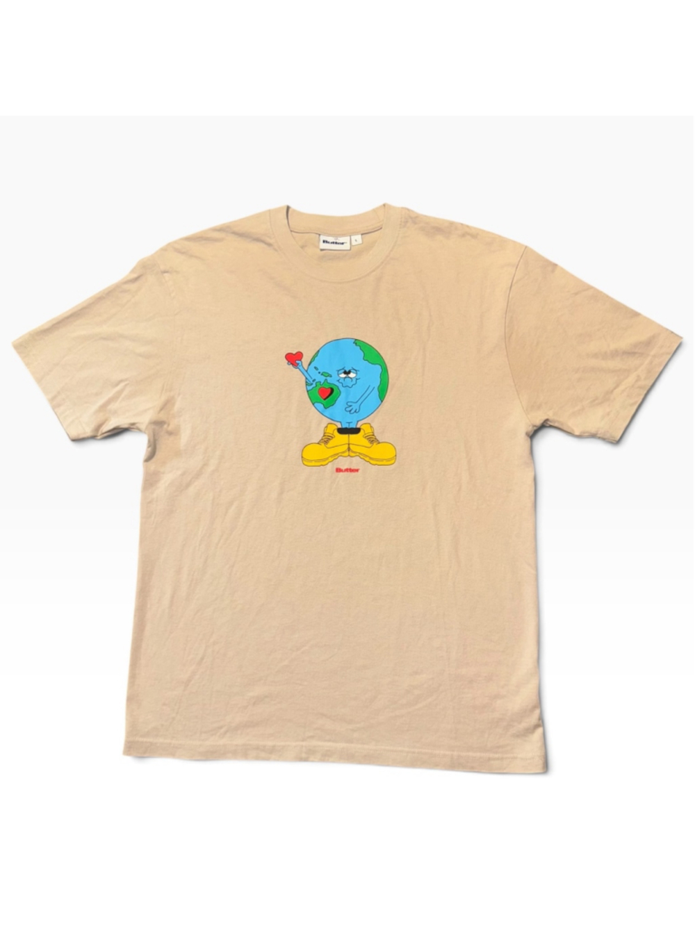 Butter Goods World Love Globe Graphic Tee Shirt Size L